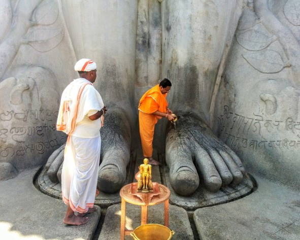 GOMATESHWARA FOOT POOJA