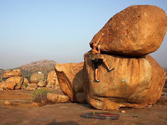 Rock Climbing at Hampi