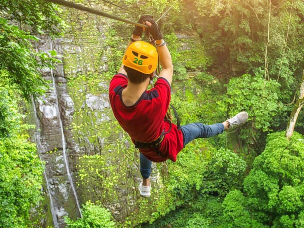 Ziplining